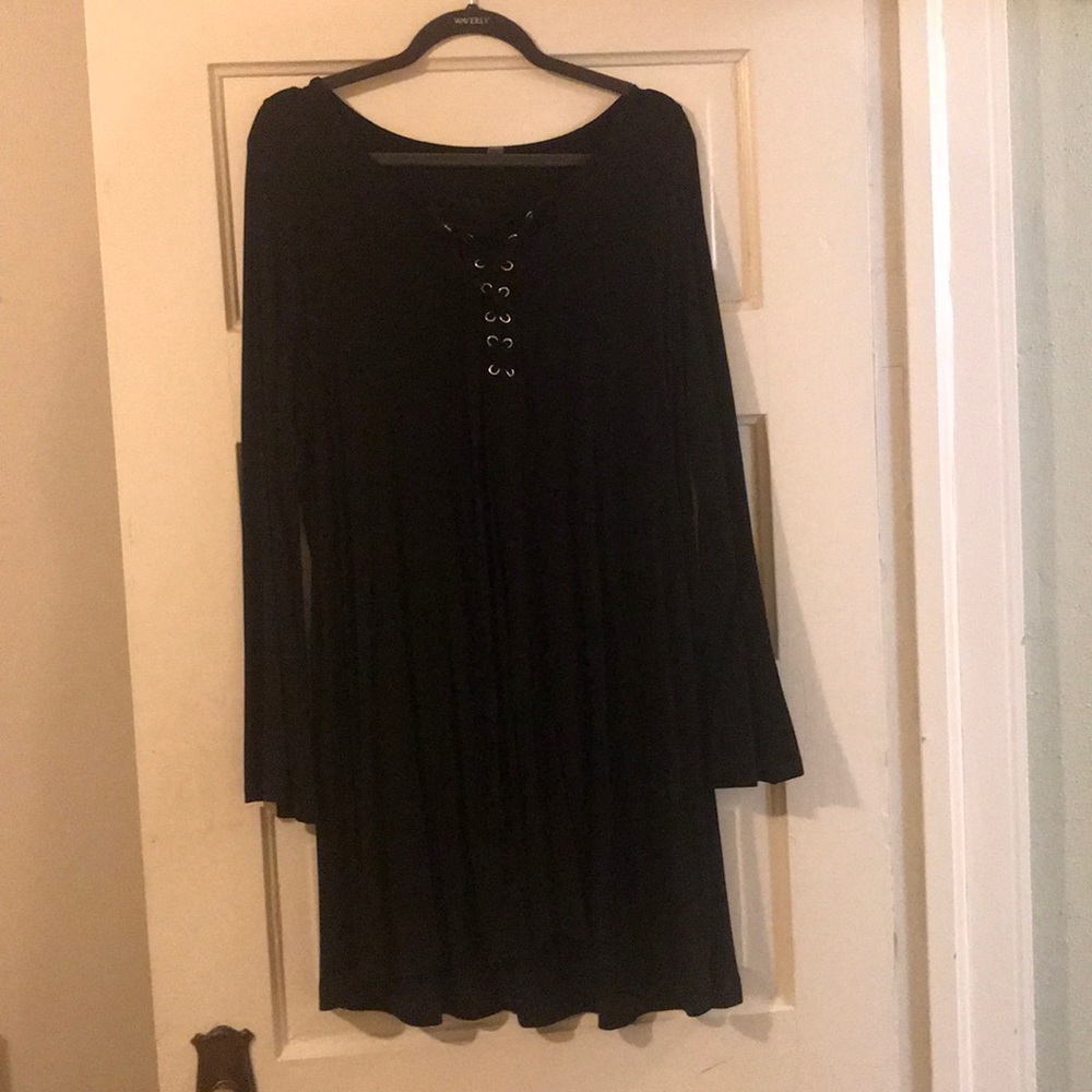 Black mini dress
